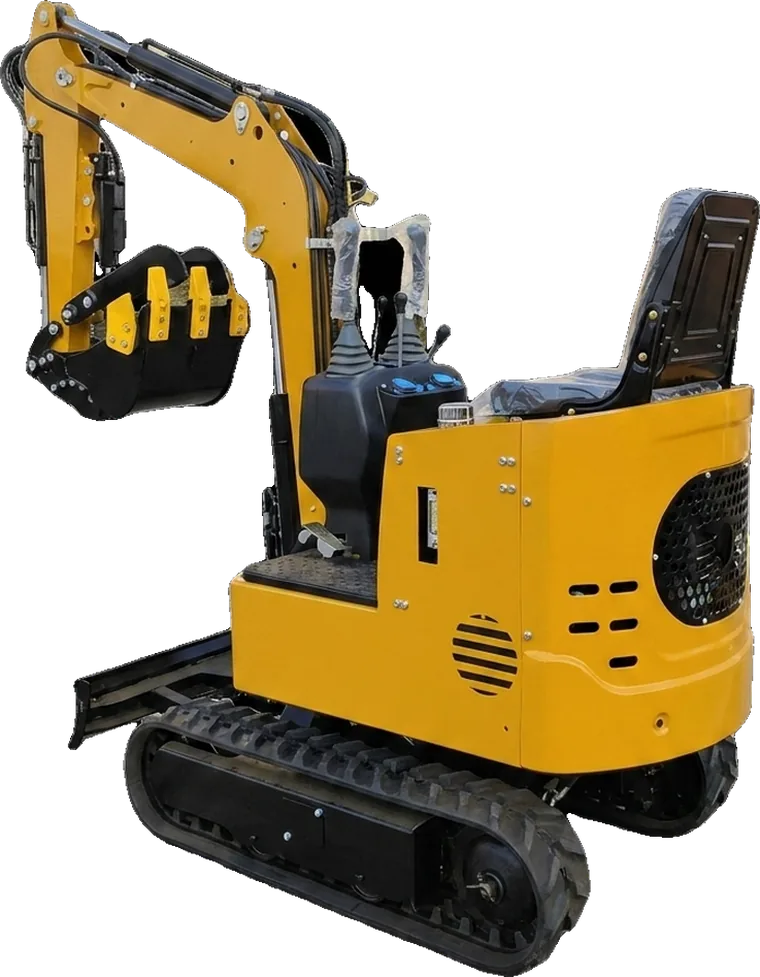 Excavadora El Jaguar en amarillo